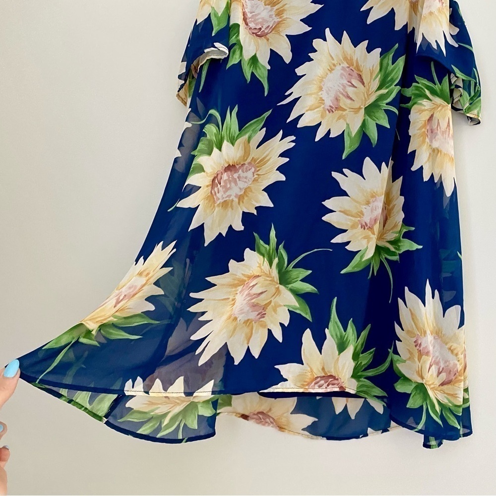 Show Me Your Mumu Birdie Sunflower Dreams Ruffle Dress XS - Picture 11 of 16